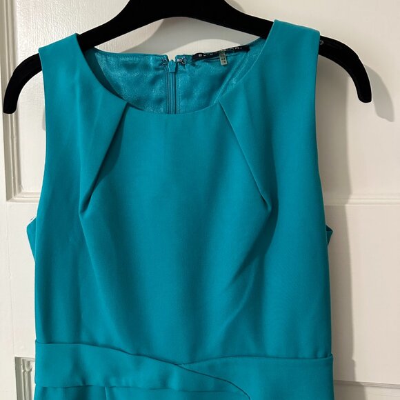 Turquoise Tahari shift dress - size 0 - Picture 1 of 3